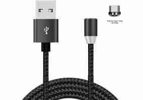 Кабель Xoko XoKo USB Cable to USB-C Magneto 1.2m Black (SC-355a MGNT-BK)