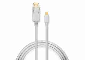 Кабель Vinga Mini DisplayPort to DisplayPort 1.8m White (VCPMDPDP1.8WH)