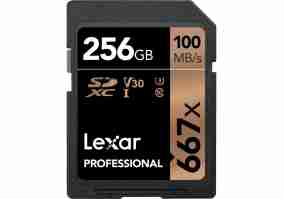 Карта памяти Lexar 256 GB SDXC UHS-I U3 V30 Professional 667x (LSD256B667)