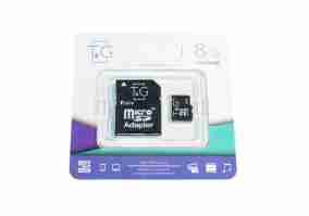 Карта памяти T&G 8 GB microSDHC Class 10 + SD-adapter (TG-8GBSDCL10-01)
