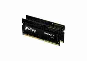 Модуль пам'яті HyperX SoDIMM DDR4 16GB (2x8GB) 2666 MHz Fury Impact  (Kingston Fury) (KF426S15IBK2/16)