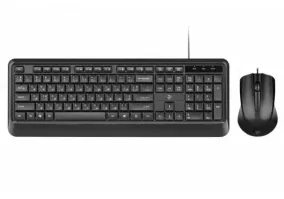 Комплект (клавиатура + мышь) 2E MK404 (2e-MK404UB) Black USB