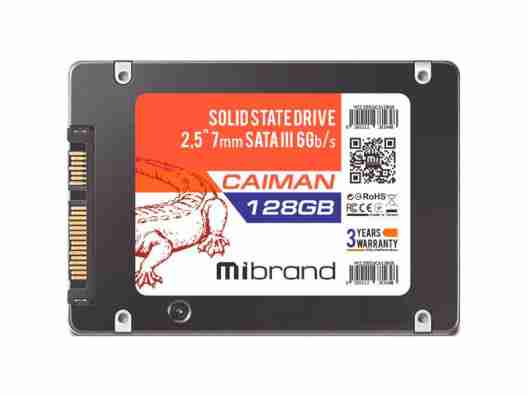 SSD накопитель Mibrand Caiman 128GB 2.5 SATA OEM (MI2.5SSD/CA128GB)
