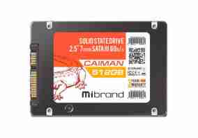 SSD накопичувач Mibrand Caiman 512GB 2.5 SATA OEM (MI2.5SSD/CA512GB)