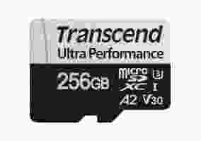 Карта пам'яті Transcend 256 GB microSDXC UHS-I U3 V30 A2 340S + SD Adapter (TS256GUSD340S)