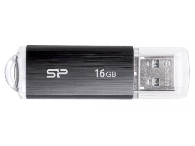 USB флеш накопичувач Silicon Power 16 GB Ultima U02 Black (SP016GBUF2U02V1K)