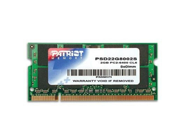 Модуль пам'яті Patriot 2 GB SO-DIMM DDR2 800 MHz (PSD22G8002S)