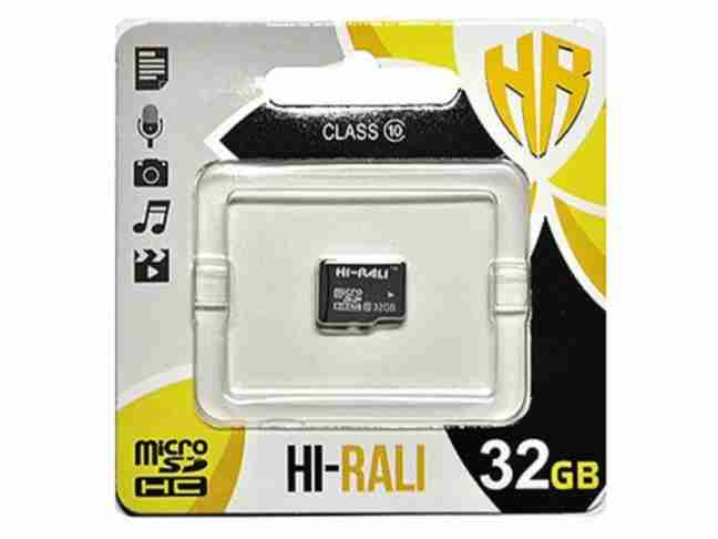 Карта пам'яті Hi-Rali 32 GB micro SDHC Class 10 (HI-32GBSDCL10-00)