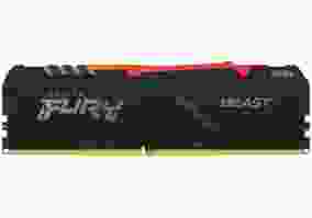 Модуль пам'яті Kingston DDR4 3200 16GB  FURY Beast RGB KF432C16BBA/16