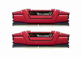 Модуль пам'яті G.Skill 8 GB (2x4GB) DDR4 2400 MHz Ripjaws V Blazing Red (F4-2400C17D-8GVR)