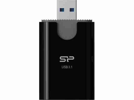 Картридер Silicon Power Combo USB 3.1 Card Reader microSD and SD, Black (SPU3AT3REDEL300K)