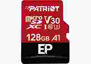 Карта памяти Patriot 128 GB microSDXC UHS-I U3 V30 A1 EP + SD adapter (PEF128GEP31MCX)