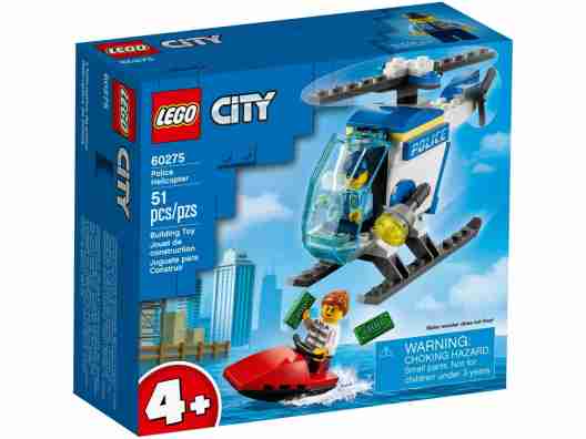 Конструктор Lego City Police Полицейский вертолет 51 деталь  (60275)