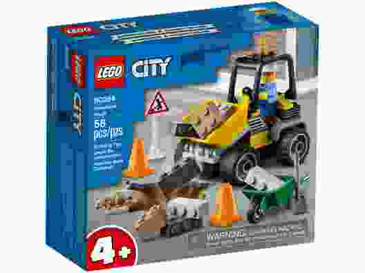 Конструктор Lego City Great Vehicles Пикап для дорожных работ 58 деталей (60284)