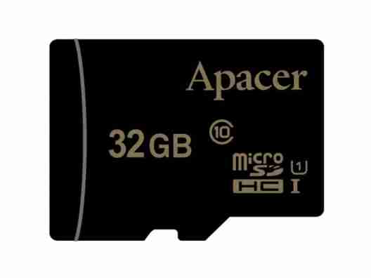 Карта памяти Apacer 32 GB microSDHC Class 10 UHS-I (AP32GMCSH10U1-RA)