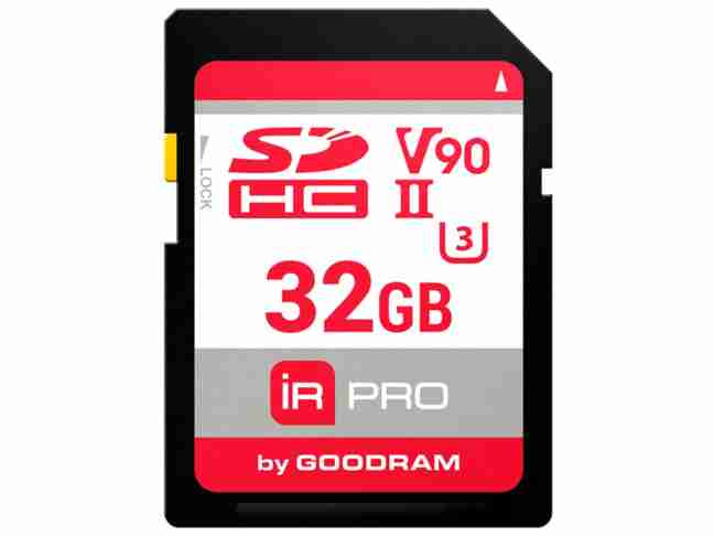 Карта памяти GOODRAM 32 GB SDHC UHS-II U3 IRDM PRO (IRP-S9B0-0320R11)