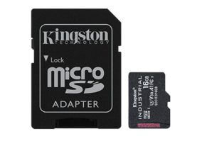 Карта памяти Kingston 16 GB microSDHC UHS-I (U3) V30 A1 Industrial + SD Adapter (SDCIT2/16GB)