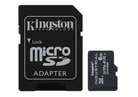 Карта памяти Kingston 8 GB microSDHC UHS-I (U3) V30 A1 Industrial + SD Adapter (SDCIT2/8GB)