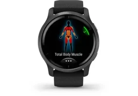 Смарт-часы Garmin Venu 2 Slate Stainless Steel Bezel with Black Case and Silicone Band (010-02430-11/01)