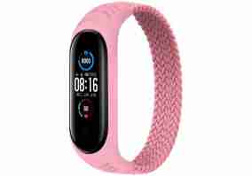 Ремешок BeCover Elastic Nylon Style для Xiaomi Mi Smart Band 5 / Mi Smart Band 6 (Size S) Pink (706141)