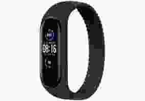 Ремешок BeCover Elastic Nylon Style для Xiaomi Mi Smart Band 5 / Mi Smart Band 6 (Size M) Black (706156)