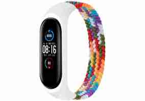 Ремешок BeCover Elastic Nylon Style для Xiaomi Mi Smart Band 5 / Mi Smart Band 6 (Size L) Rainbow (706165)