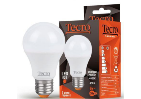 Светодиодная лампа Tecro TL-A60-6W-4K-E27