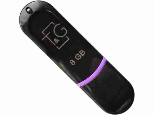 USB флеш накопитель T&G 012 Jet Series Black (TG012-8GBBK)