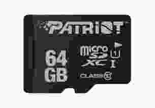 Карта памяти Patriot 64 GB microSDXC UHS-I LX (PSF64GMDC10)