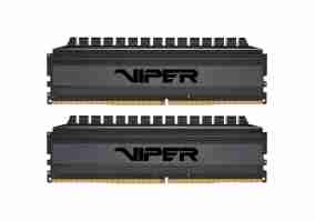 Модуль памяти Patriot 8 GB (2x4GB) DDR4 3200 MHz Viper 4 Blackout (PVB48G320C6K)