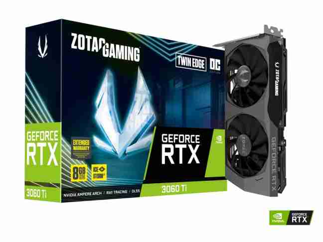 Відеокарта ZOTAC GAMING GeForce RTX 3060 Ti Twin Edge OC LHR (ZT-A30610H-10MLHR)