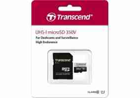 Карта памяти Transcend 256 GB microSDXC UHS-I (U3) High Endurance + SD Adapter (TS256GUSD350V)