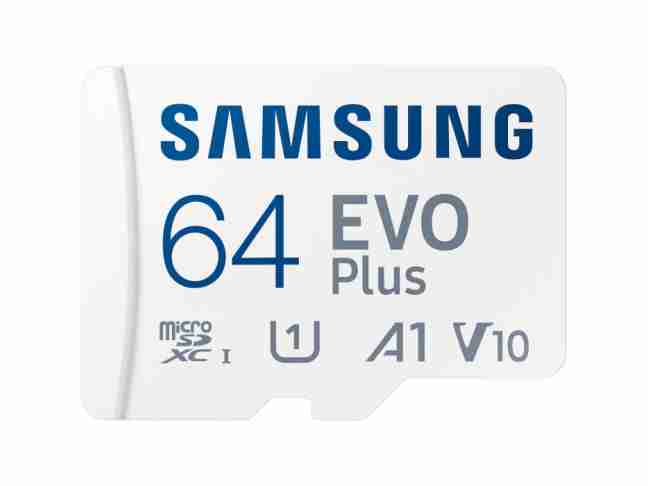 Карта пам'яті Samsung 64 GB microSDXC Class 10 UHS-I U1 V10 A1 EVO Plus + SD Adapter (MB-MC64KA)