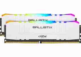 Модуль памяти Crucial 16 GB (2x8GB) DDR4 3200 MHz Ballistix White RGB (BL2K8G32C16U4WL)