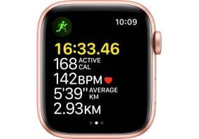 Смарт-часы Apple Watch SE GPS 44mm Gold Aluminum Case w. Starlight Sport Band (MKQ53)