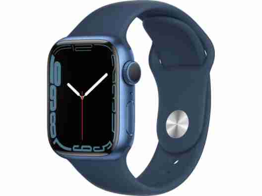 Смарт-часы Apple Watch Series 7 GPS 41mm Blue Aluminum Case With Blue Sport Band (MKN13)
