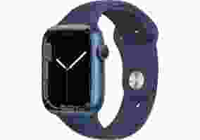 Смарт-годинник Apple Watch Series 7 GPS 45mm Blue Aluminum Case With Blue Sport Band (MKN83)