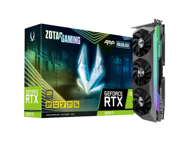 Відеокарта ZOTAC GAMING GeForce RTX 3070 Ti AMP Holo (ZT-A30710F-10P)