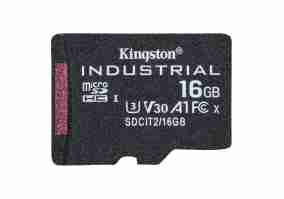 Карта памяти Kingston 16 GB microSDHC UHS-I (U3) V30 A1 Industrial (SDCIT2/16GBSP)