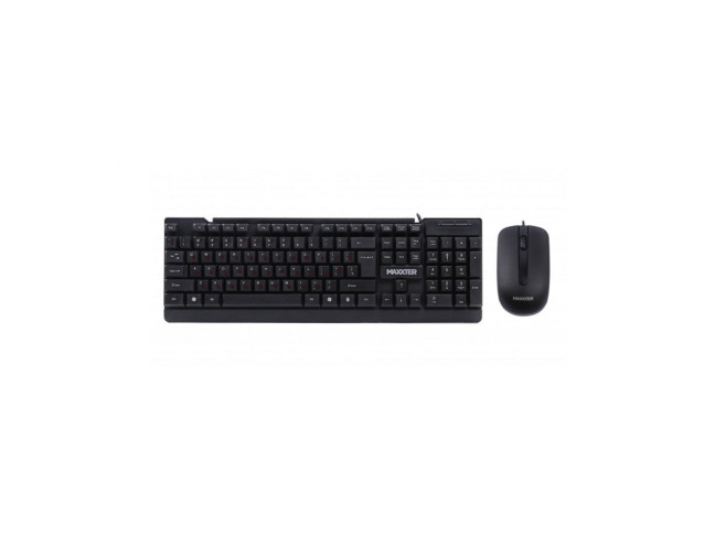 Комплект (клавіатура + миша) Maxxter KMS-CM-01-UA USB Black (KMS-CM-01-UA)