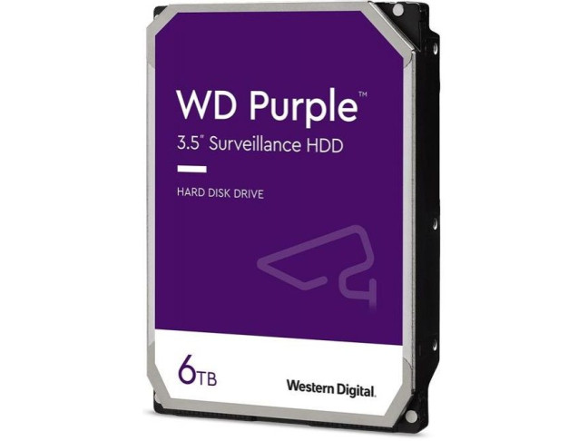 Жорсткий диск WD SATA 3.0 6TB 5700 256MB Purple Surveillance (wd63PURZ)