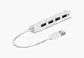 Мультипортовий адаптер Speed-Link Snappy Slim USB Hub 4-Port White (SL-140000-WE)