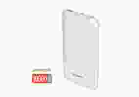 Зовнішній акумулятор (Power Bank) ColorWay Soft Touch 10000mAh White (CW-PB100LPE3WT-PD)