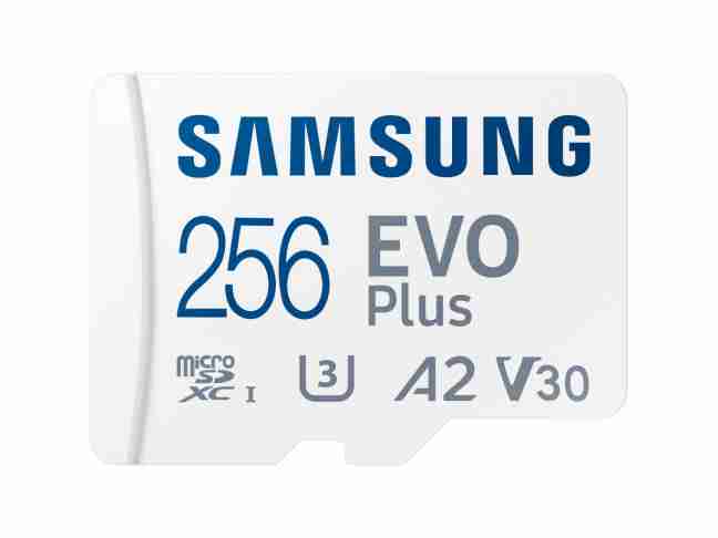 Карта пам'яті Samsung 256 GB microSDXC Class 10 UHS-I U3 V30 A2 EVO Plus + SD Adapter MB-MC256KA