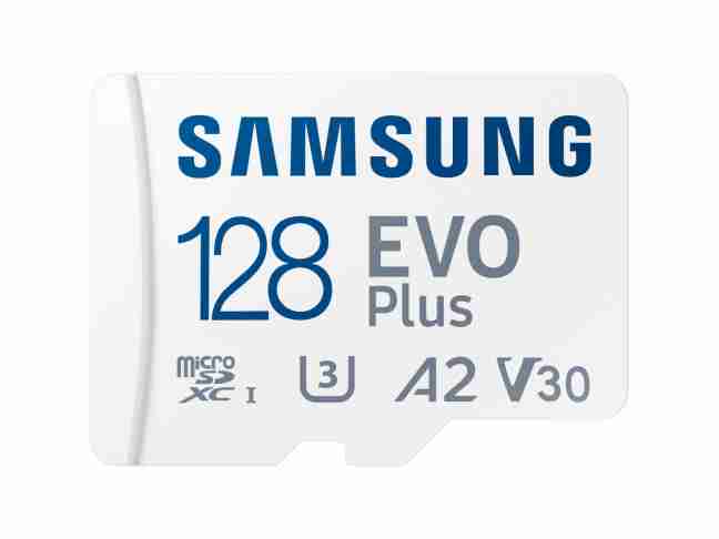 Карта пам'яті Samsung 128 GB microSDXC Class 10 UHS-I U3 V30 A2 EVO Plus + SD Adapter MB-MC128KA