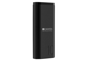 Внешний аккумулятор (Power Bank) Canyon 10000mAh Black (CNE-CPB010B)