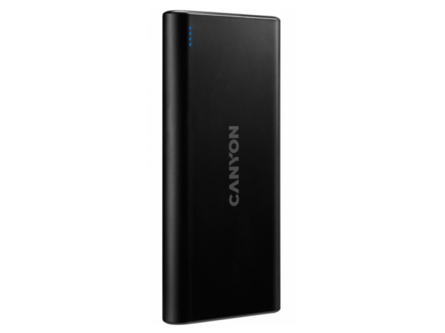 Зовнішній акумулятор (Power Bank) Canyon 10000mAh Black (CNE-CPB1006B)