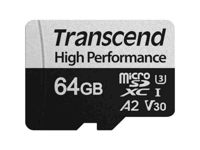 Карта пам'яті Transcend 64 GB microSDXC UHS-I U3 V30 A2 340S (TS64GUSD340S)