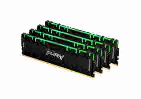 Модуль памяти Kingston FURY 64 GB (4x16GB) DDR4 3200 MHz Renegade RGB Black (KF432C16RB1AK4/64)