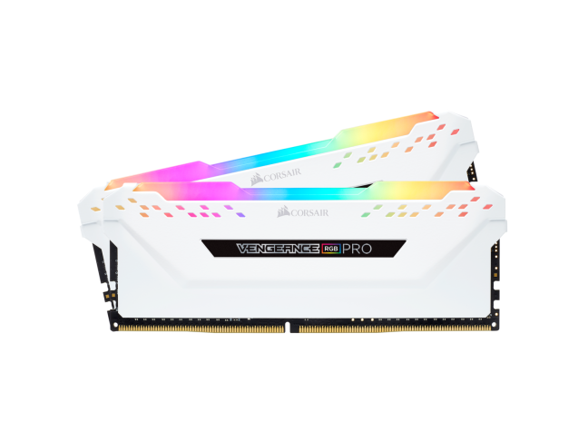 Модуль пам'яті Corsair 16GB (2 x 8GB) DDR4 DRAM 2666MHz VENGEANCE RGB PRO (CMW16GX4M2A2666C16W)